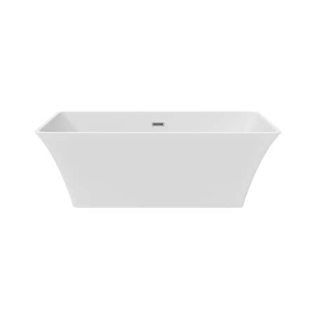 Castello Usa Blaire 67" Acrylic Freestanding Bathtub in White CB-43-67